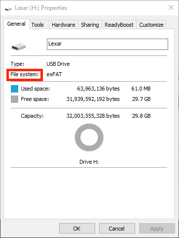 usb showing differnt files for mac and windows